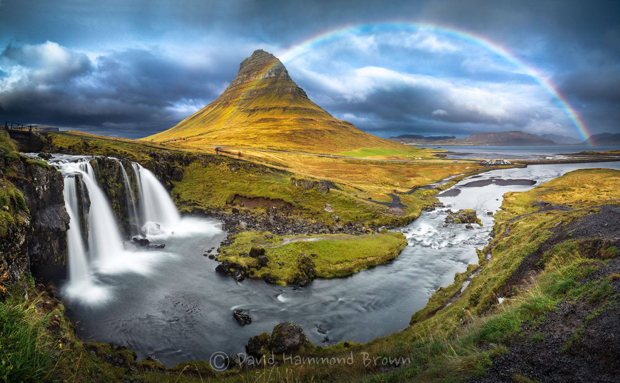 David Hammond Brown Photography - Rainbow at Kirkjufell - Iceland
